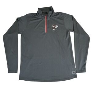 MSX by Michael Strahan Atlanta Falcons NFL Half Zip Pullover Gray‎ Size Large